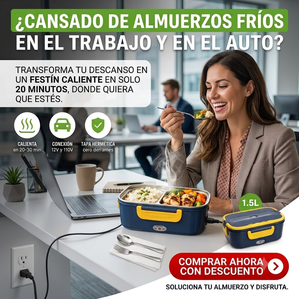 Lonchera Calentador Comida Portatil